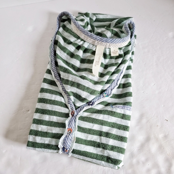 ANTHROPOLOGIE Feather Bone Double Play Henley M - Picture 9 of 9